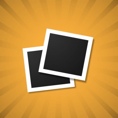 Retro vintage arka plan üzerinde fotoğraf çerçevelemek. Vektör çizim eps10