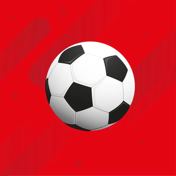 Fußball-WM 2018 Hintergrund Fußball-Vektor — Stockvektor
