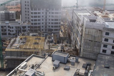 Bina yapısı görünümü yukarıdaki. Drone için havadan çekim