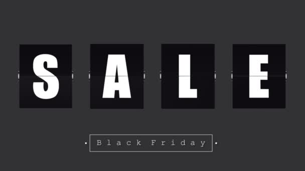 Mockup Logo Sale Black Background Video Black Friday — Stock Video