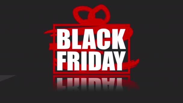 Черная Пятница Распродажа Продвижение Распродаж Black Friday — стоковое видео