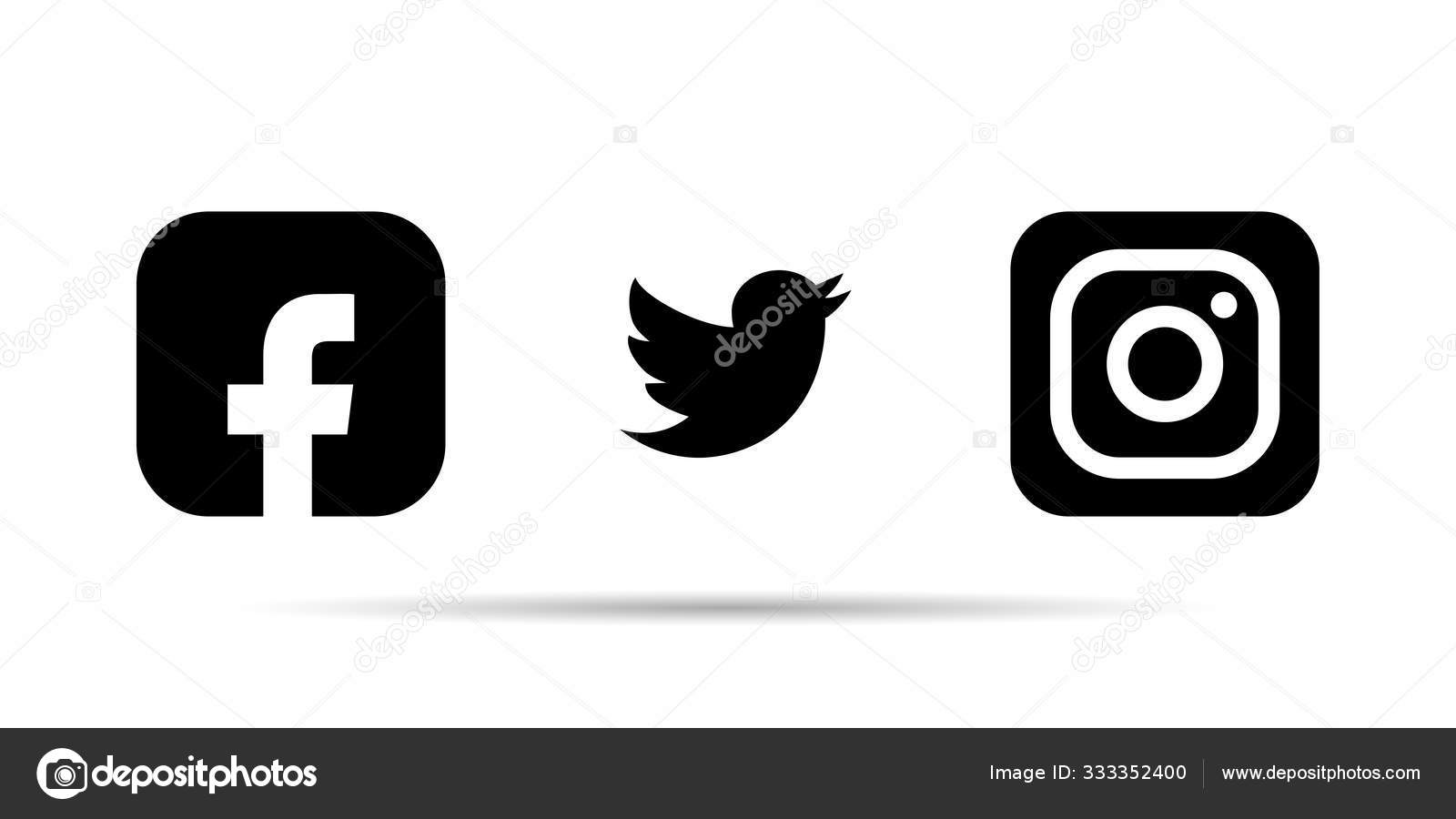 Facebook Instagram Twitter Collection Of Popular Social Media Logos In Black And White Style Editorial Vector Kyiv Ukraine January 19 Stock Vector Image By C Leberus777 Gmail Com Facebook Instagram Twitter Collection Of Popular Social Media Logos In Black And White Style Editorial Vector Kyiv Ukraine January 19 Stock Vector Image By C Leberus777 Gmail Com