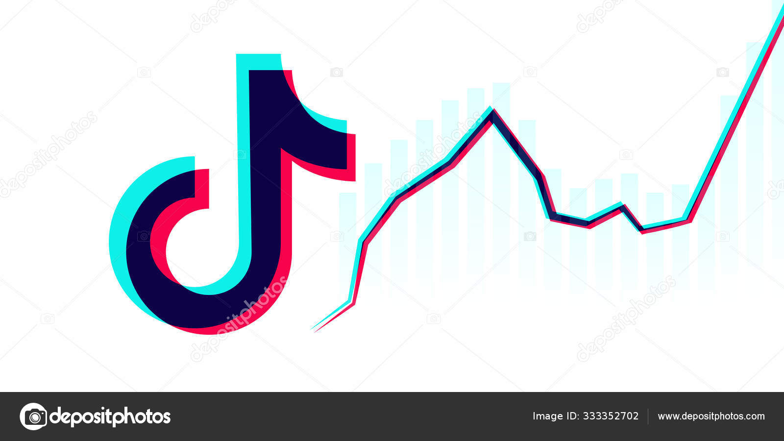 Tik Tok logo. Editorial vector. Kyiv, Ukraine - January 19, 2020 Stock  Vector by ©leberus777.gmail.com 333352682