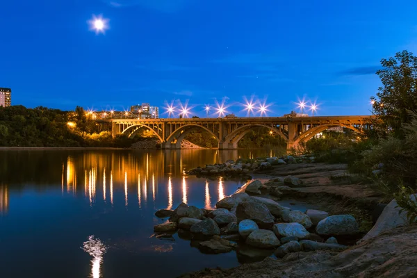 Saskatoon breitwandbrücke Stockbild