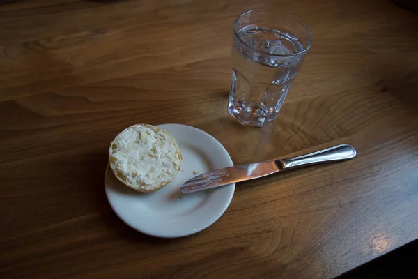 Bread with Butter — Stock Photo, Image