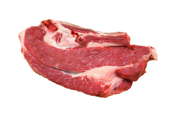 Carne cruda sobre fondo blanco — Foto de Stock