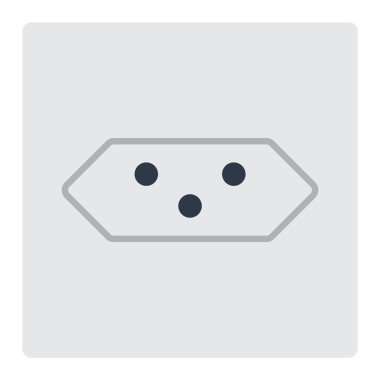 Elektrik prizine fiş vektör çizim.