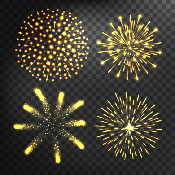 Fireworks vektör simge izole — Stok Vektör