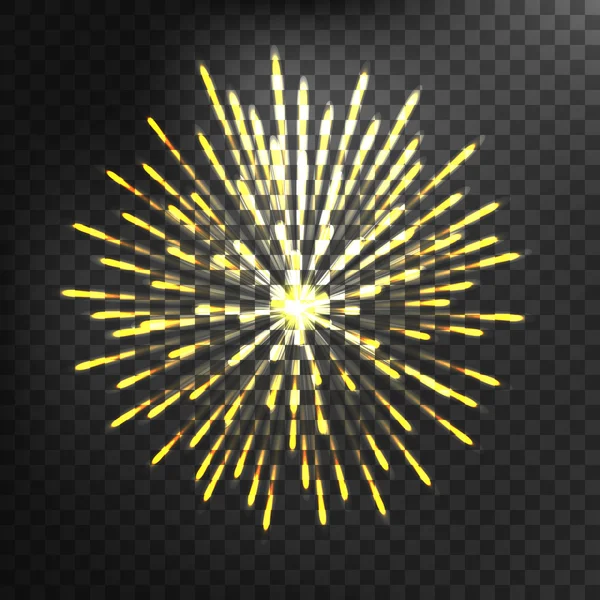 Fireworks vector icono aislado — Vector de stock