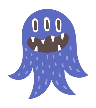 Sevimli Canavarlar vektör karakter.