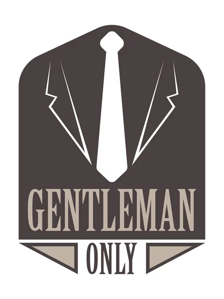 Gentlemens hipster ikonen logotypen vektor badge — Stock vektor