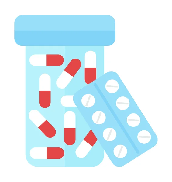 Tablet pillole vettoriale illustrazione . — Vettoriale Stock