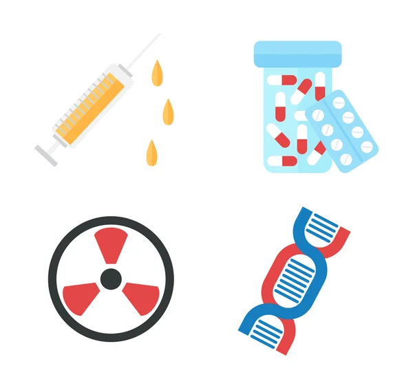 Genetically modified product icons vector. — Stock Vector