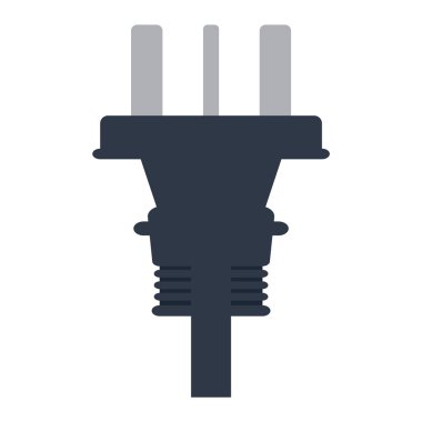 Elektrik prizine fiş vektör çizim.