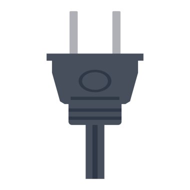 Elektrik prizine fiş vektör çizim.