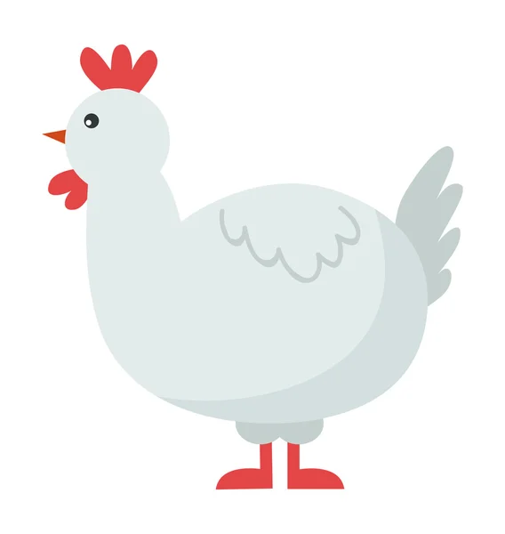 Pássaro de desenho animado de frango bonito —  Vetores de Stock