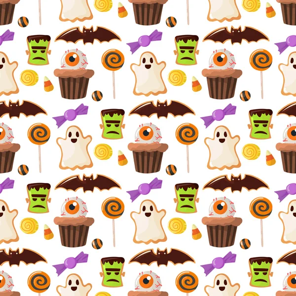 Halloween símbolos vector colección . — Vector de stock