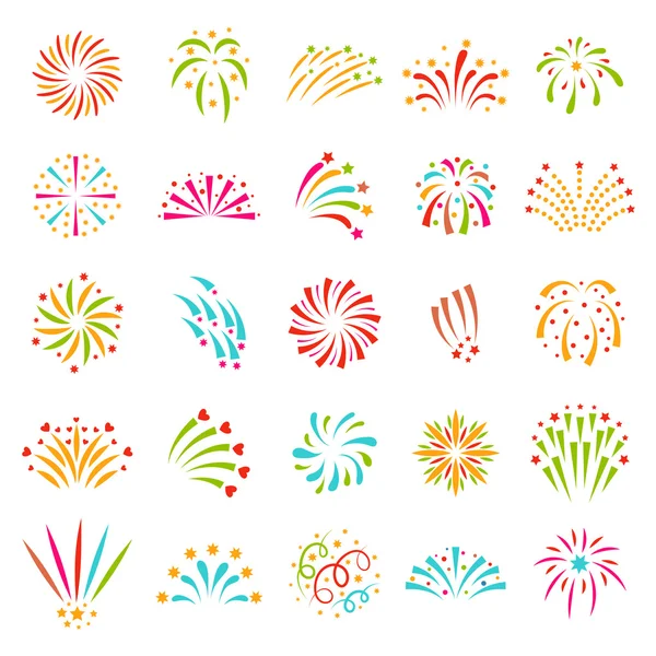 Fireworks vector icono aislado — Vector de stock