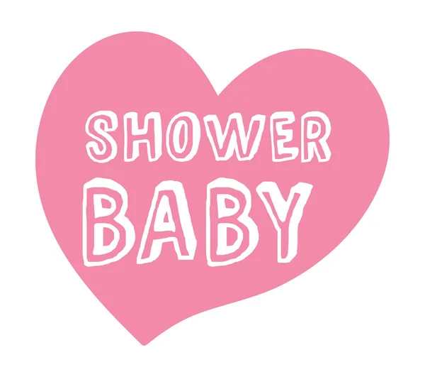 Baby shower invitation vector card — Stockvector