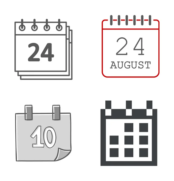 Calendar icon vector isolated — Stock Vector