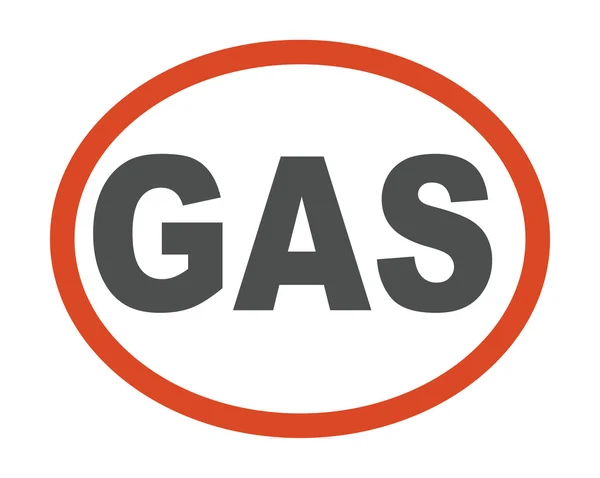 Gas oil station emblem vector. — Stock Vector