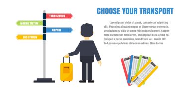 Taşıma Infographic vektör kümesi.