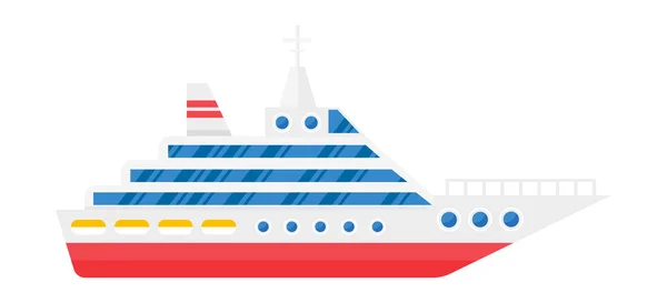 Sea ship vector illustration. — Stock Vector