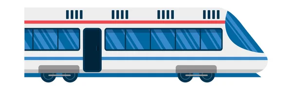 Illustrazione vettoriale treno urbano . — Vettoriale Stock