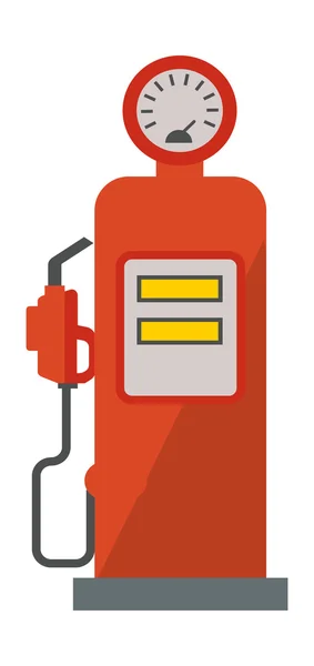 Abbildung zum Benzinpumpen-Vektor. — Stockvektor