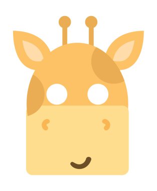 Hayvanlar karnaval maskesi vektör simgesi