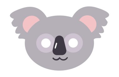 Hayvanlar karnaval maskesi vektör simgesi