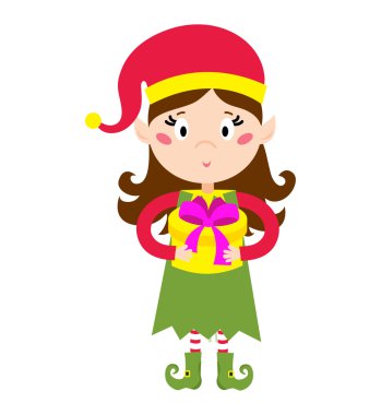 Elf yardımcıları illüstrasyon vektör