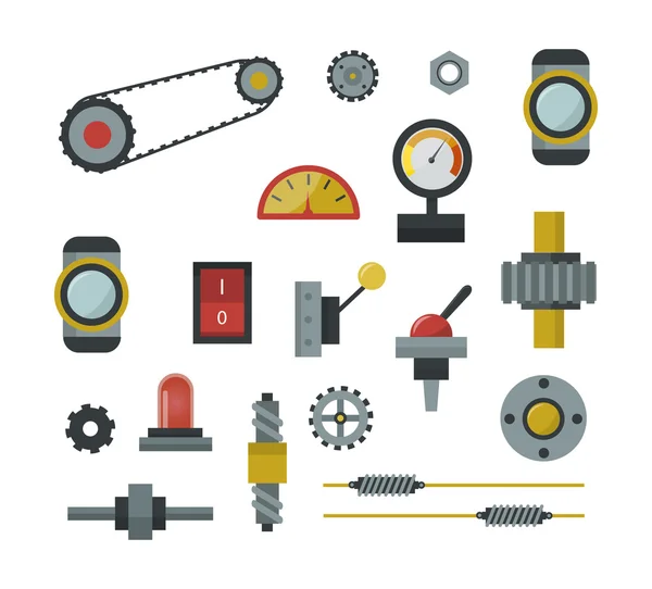 Car part set of repair icon — Stock Vector © aleksangel 11340629