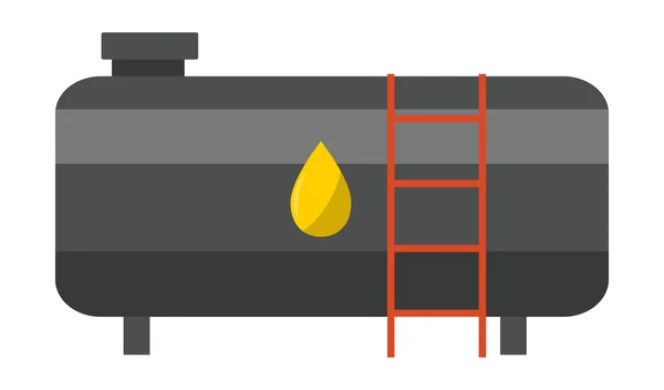 Grandes tanques de petróleo industrial — Vetor de Stock