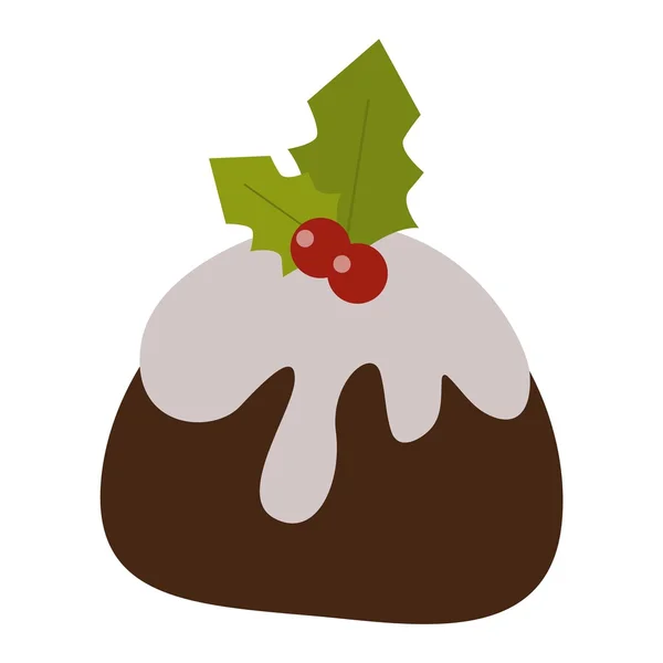 Kerst cookie geïsoleerde vector pictogram — Stockvector