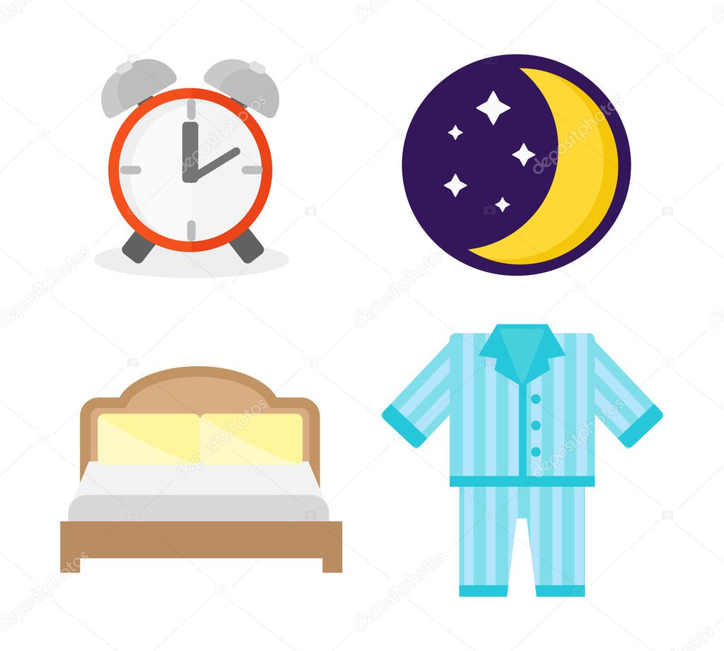 Sleep icons vector illustration