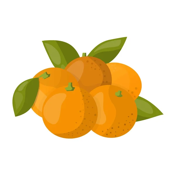 Oranje geïsoleerde vectorillustratie. — Stockvector