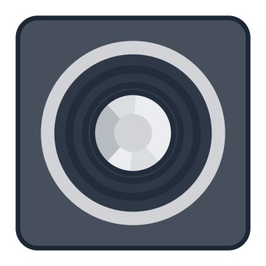 Müzik hoparlör vektör çizim.