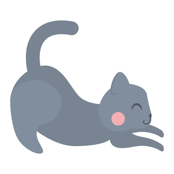 Cartoon vector cat character — Stock Vector