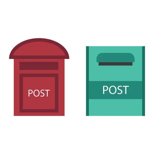 Post poštovní schránky vektorové ilustrace — Stockový vektor
