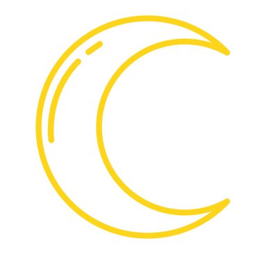 Ay ay vektör çizim.