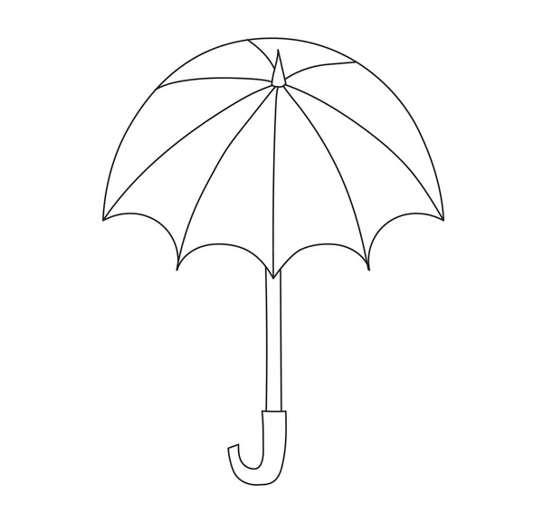 Parapluie vecteur icône isolée — Image vectorielle