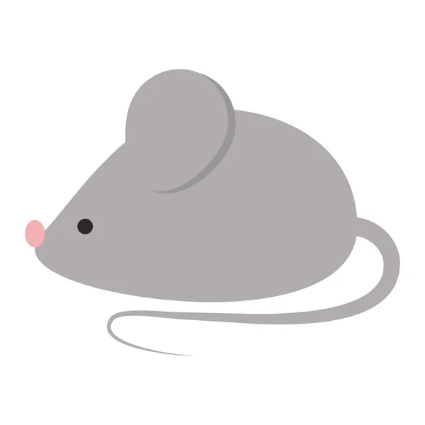 Mouse isolated vector illustration. — Stock Vector