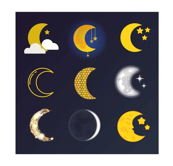 Luna mes ilustración . — Foto de Stock