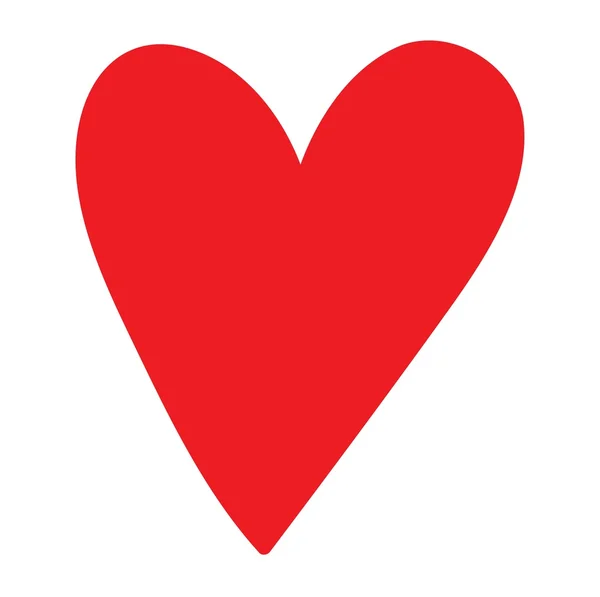 Red heart vector icon — Stock Vector