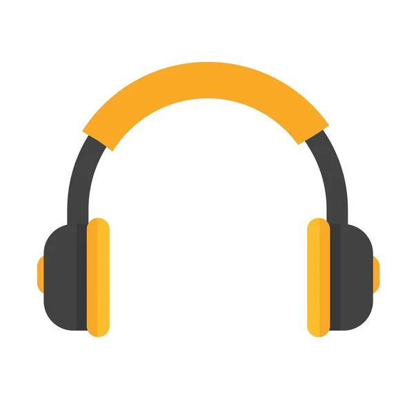 Kopfhörer-Vektorsymbol isoliert — Stockvektor