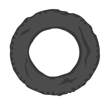 Araba lastiği vektör çizim.