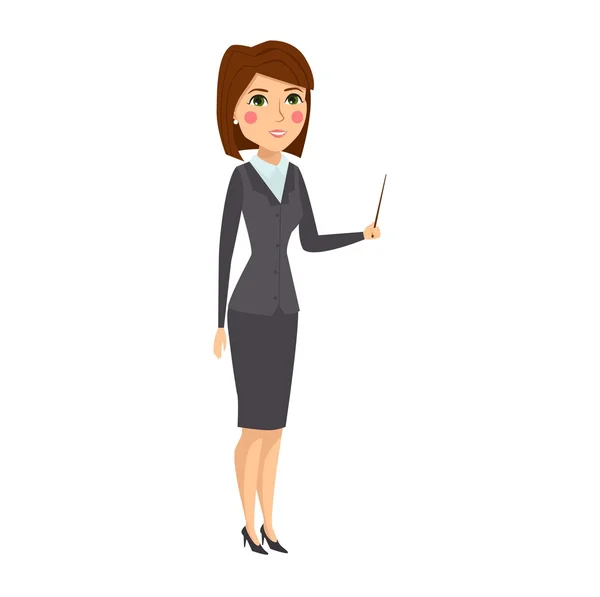 Silhouette femme d'affaires — Image vectorielle