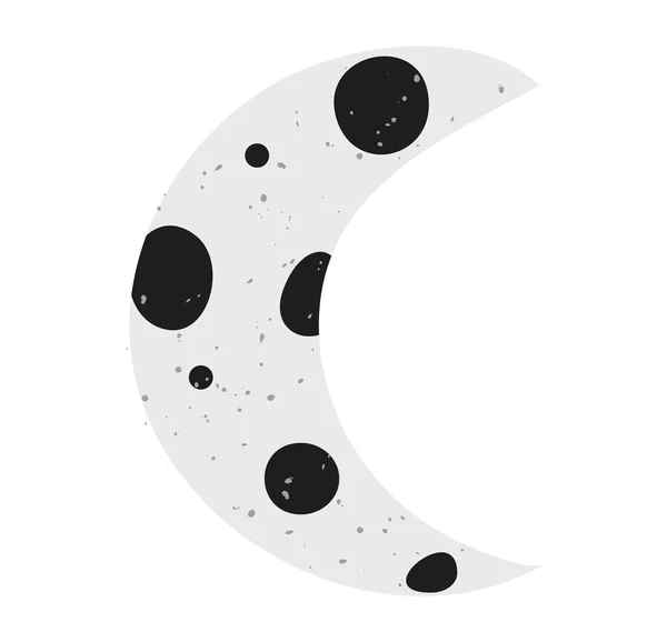 Moon month vector illustration. — Stock Vector