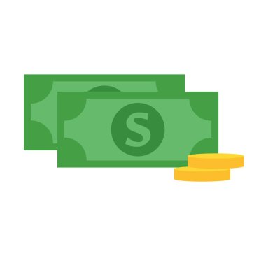 Doları para simge vektör simgesi